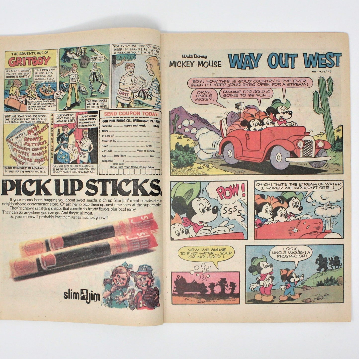 Comic Book, Gold Key, Walt Disney, Mickey Mouse #196, Vintage 1979