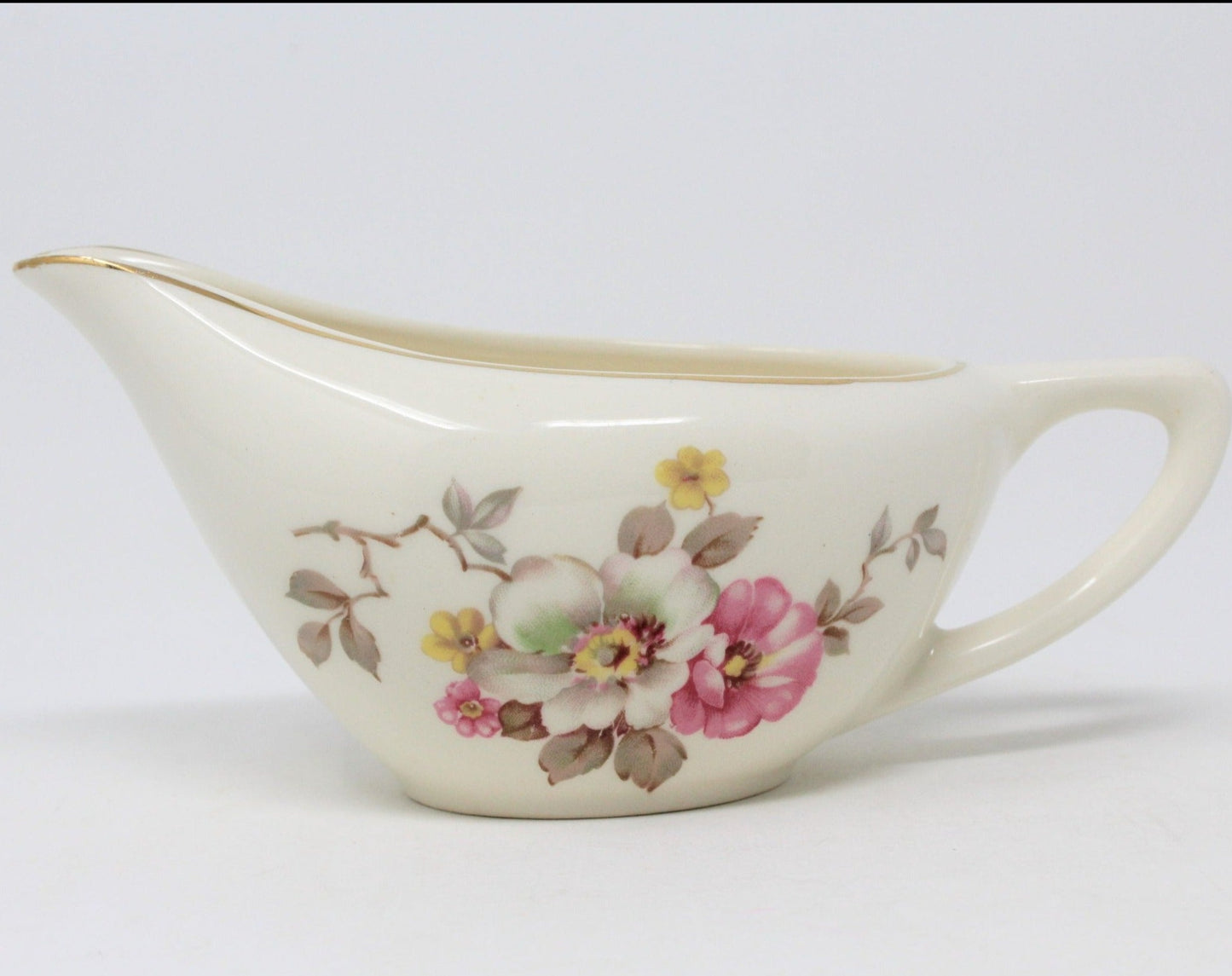 Gravy Boat / Saucière, Edwin Knowles, Blossom Time, Vintage