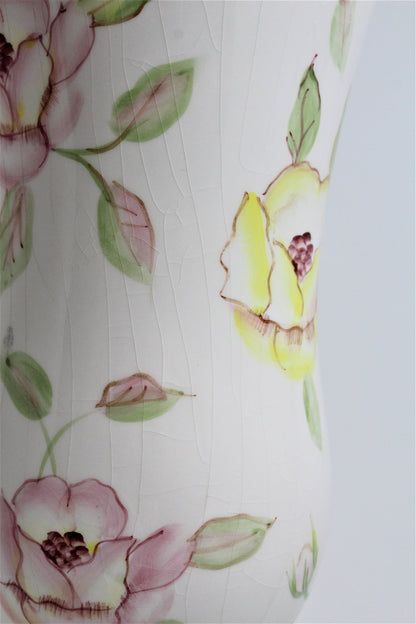 Vase, FTD, Tracy Porter Design, Pastel Florals, Ceramic, 2001