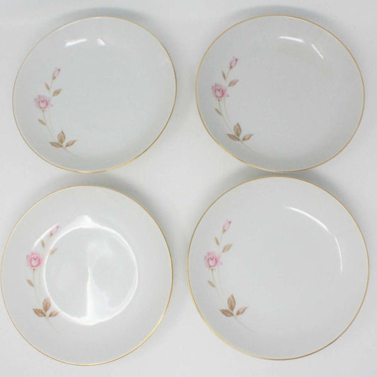 Soup / Salad Bowls, Style House, Reverie, Pink Roses, Set of 4, Vintage
