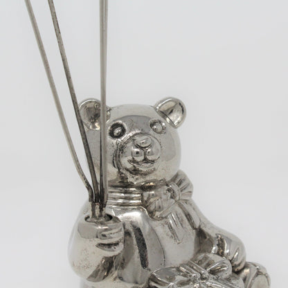 Photo / Card Holder, Godinger Silver Art, Teddy Bear w/ Balloons, Vintage
