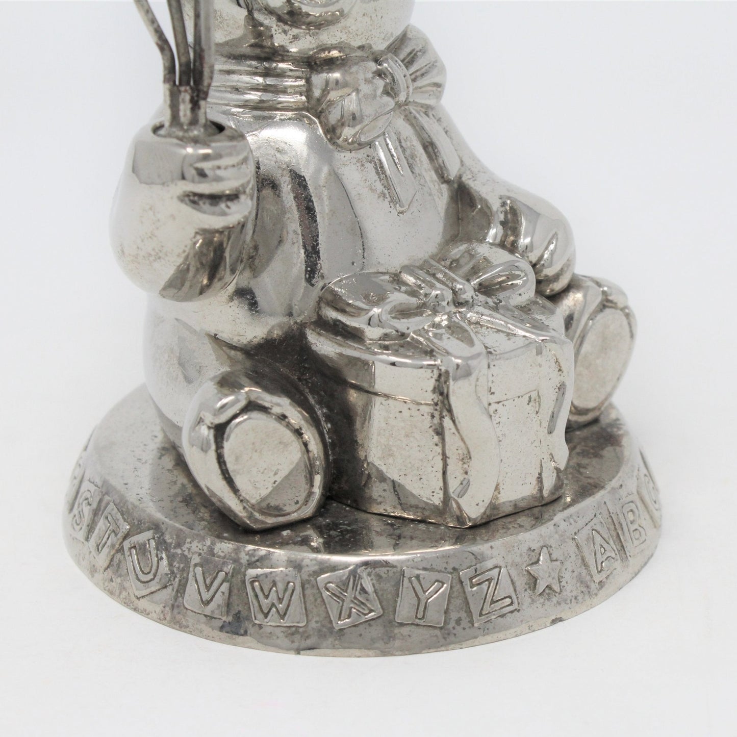 Photo / Card Holder, Godinger Silver Art, Teddy Bear w/ Balloons, Vintage
