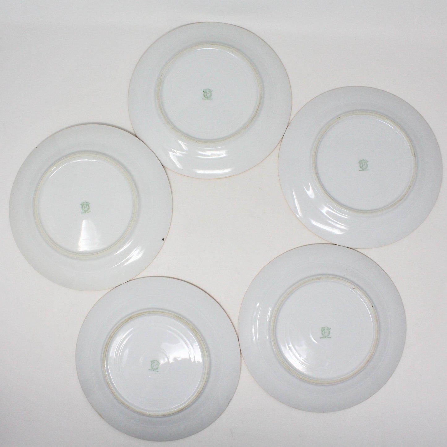 Dessert / Salad Plates, Noritake Morimura, Lusterware Hand Painted, Set of 5, Vintage