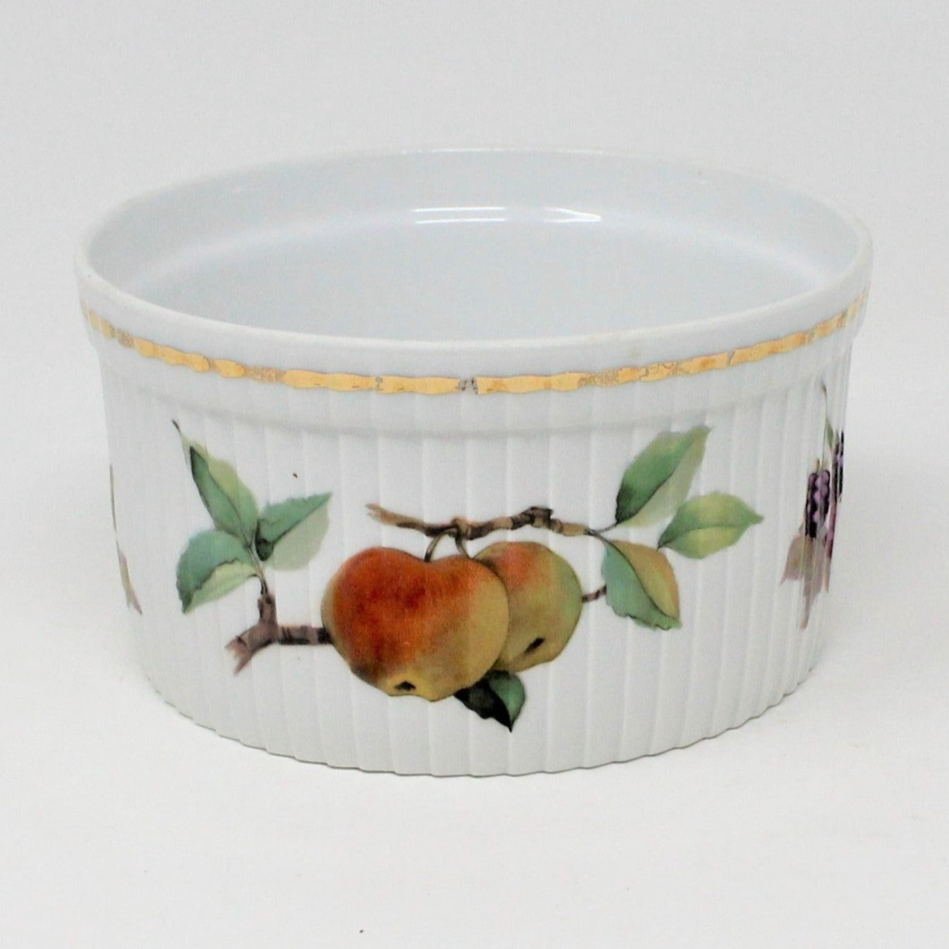 Soufflé Dish, Royal Worcester, Evesham Gold, 5", Vintage
