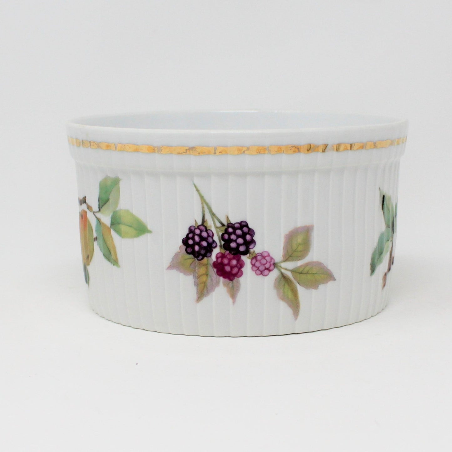 Soufflé Dish, Royal Worcester, Evesham Gold, 5", Vintage