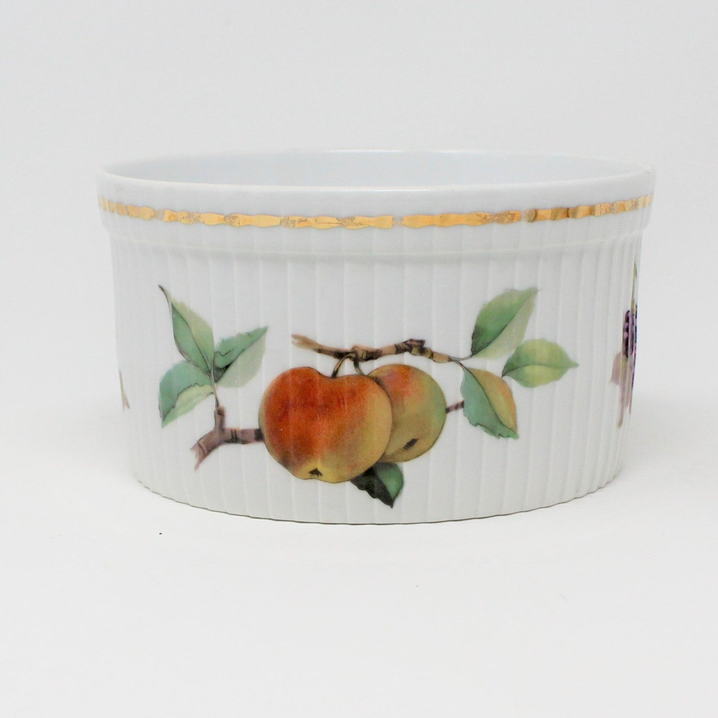 Soufflé Dish, Royal Worcester, Evesham Gold, 5", Vintage
