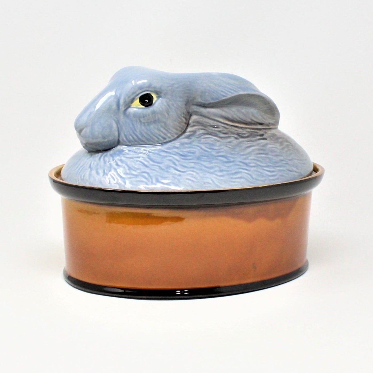 Casserole, SECLA, Rabbit Head Lidded Bowl, Vintage Pottery, Portugal