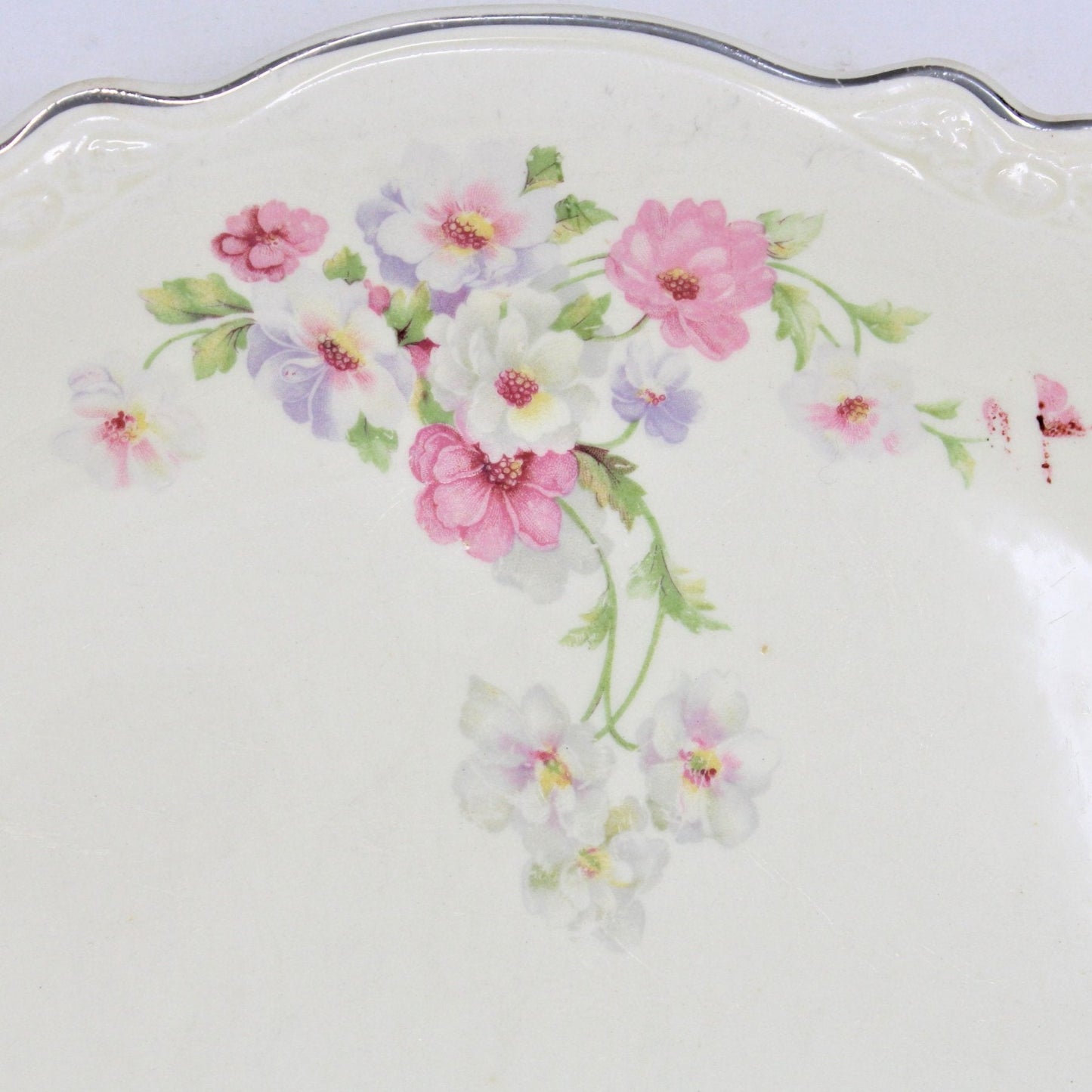 Serving Platter, Homer Laughlin, Virginia Rose, VR-128 Fluffy Rose, Vintage