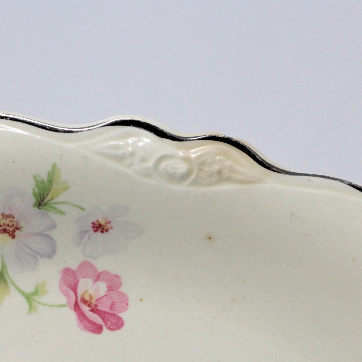 Serving Platter, Homer Laughlin, Virginia Rose, VR-128 Fluffy Rose, Vintage