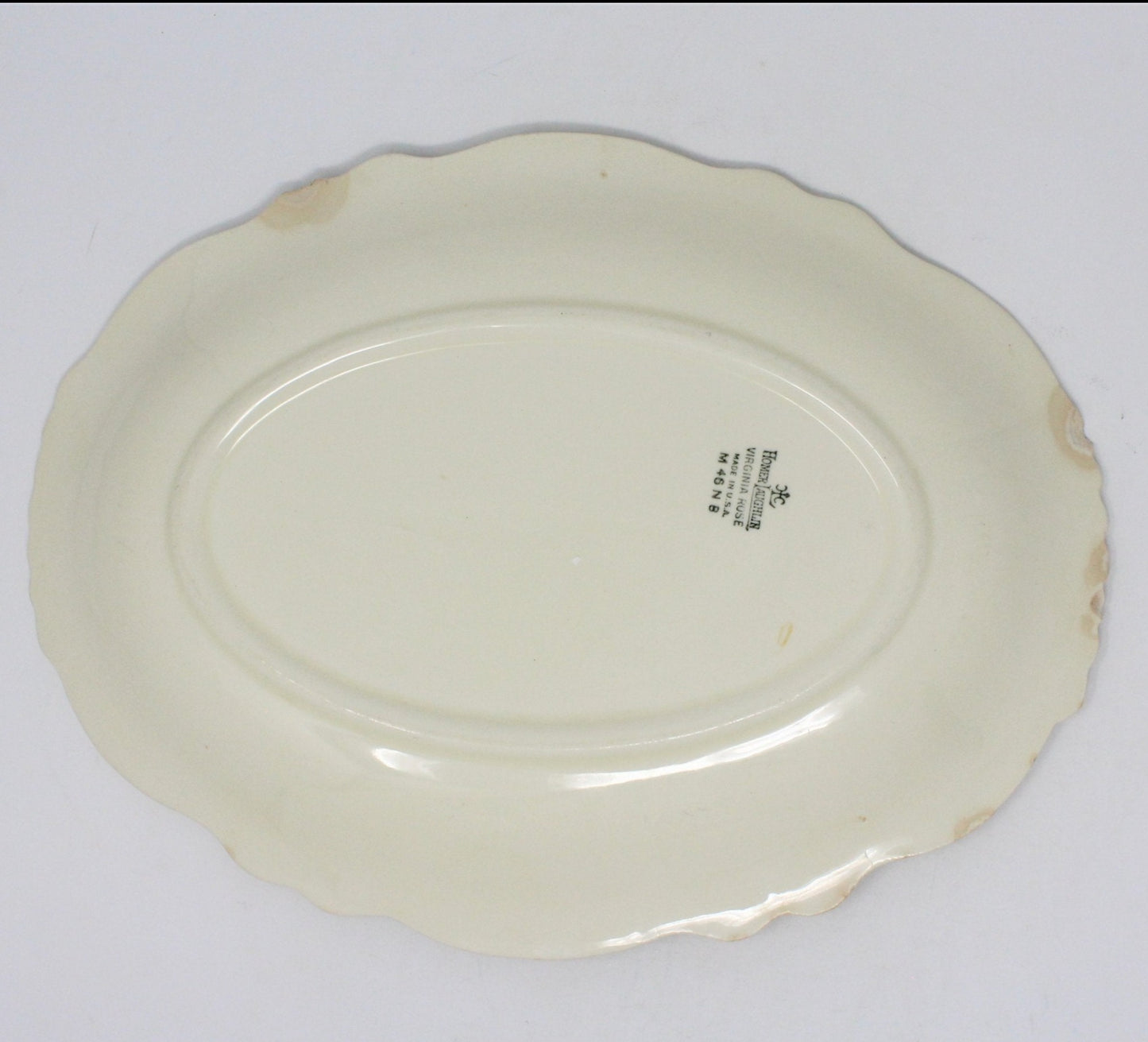 Serving Platter, Homer Laughlin, Virginia Rose, VR-128 Fluffy Rose, Vintage