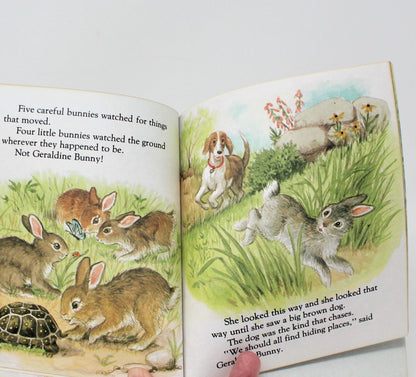Children's Book, First Little Golden Book, Five Little Bunnies, Hardcover, Vintage 1985