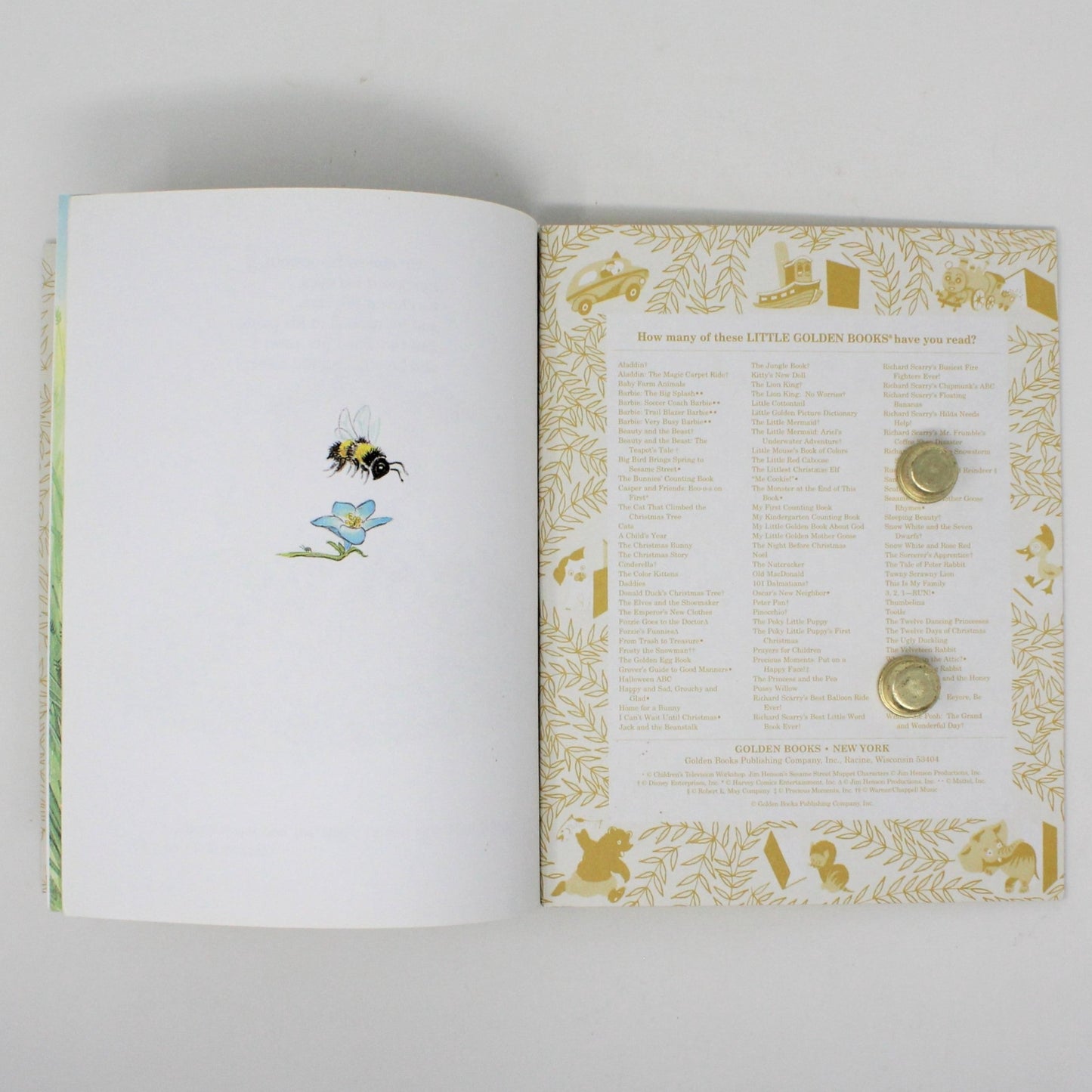 Children's Book, Little Golden Book, The Whispering Rabbit, Hardcover, Vintage 1997