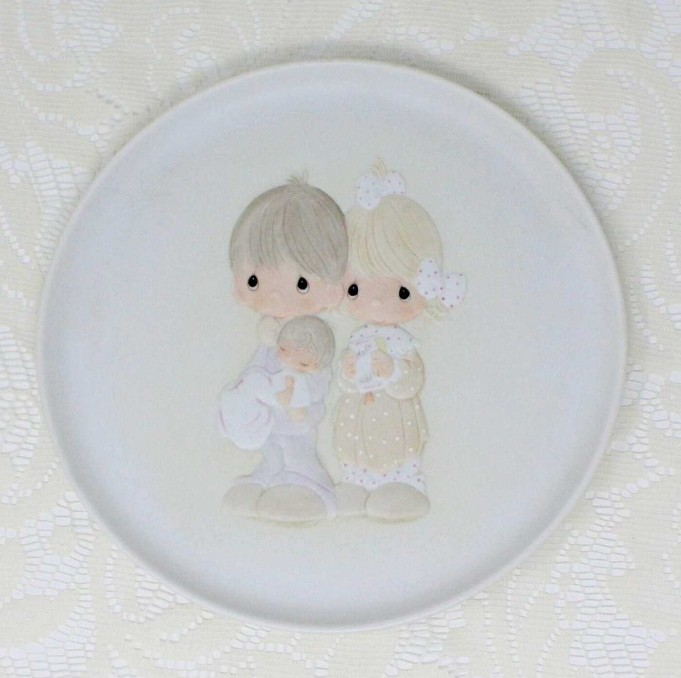 Decorative Plate, Enesco, Precious Moments, Rejoicing With You, Vintage 1981, SOLD