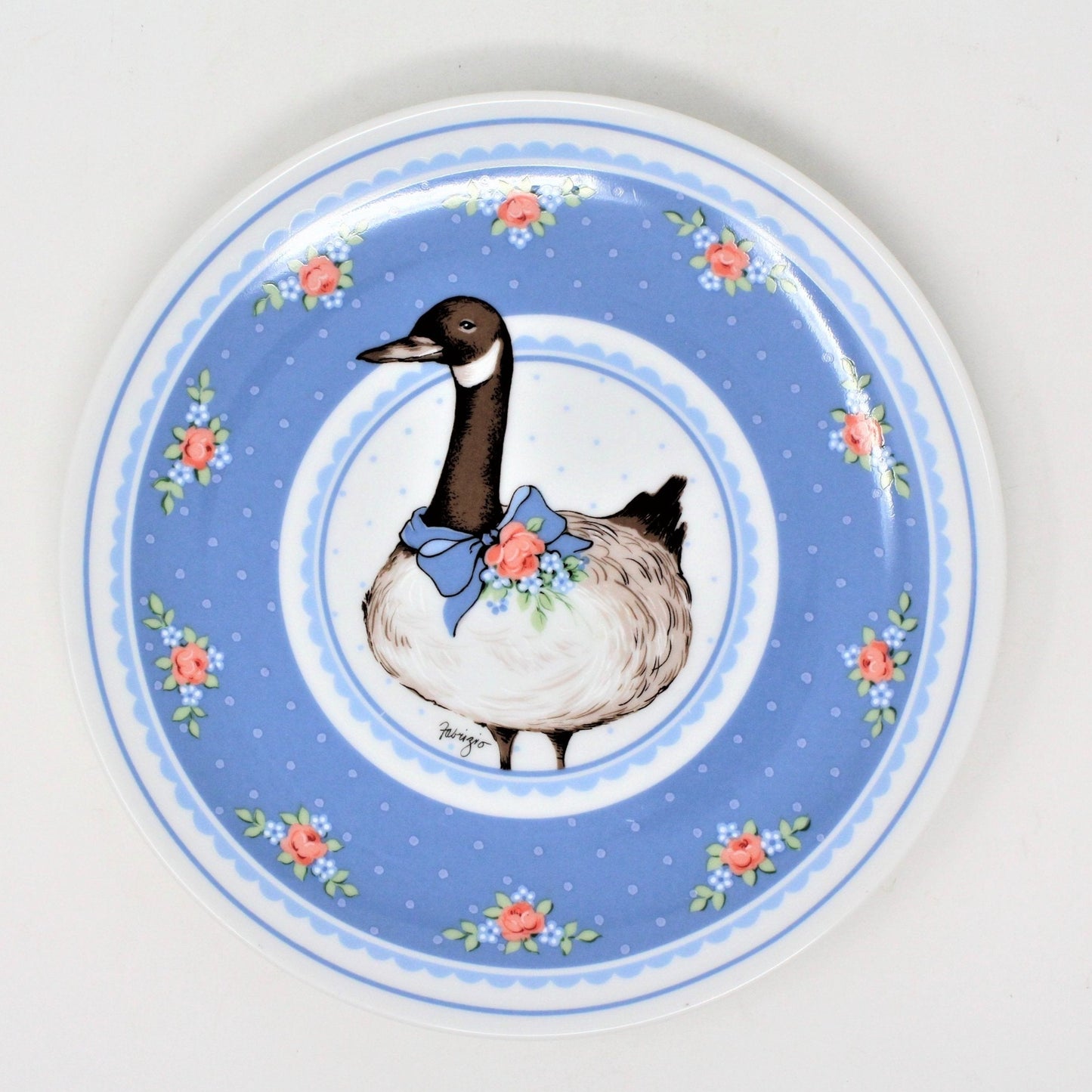 Decorative Plate, George GOOD, Canada Goose by Fabrizio, Porcelain, Vintage 1985