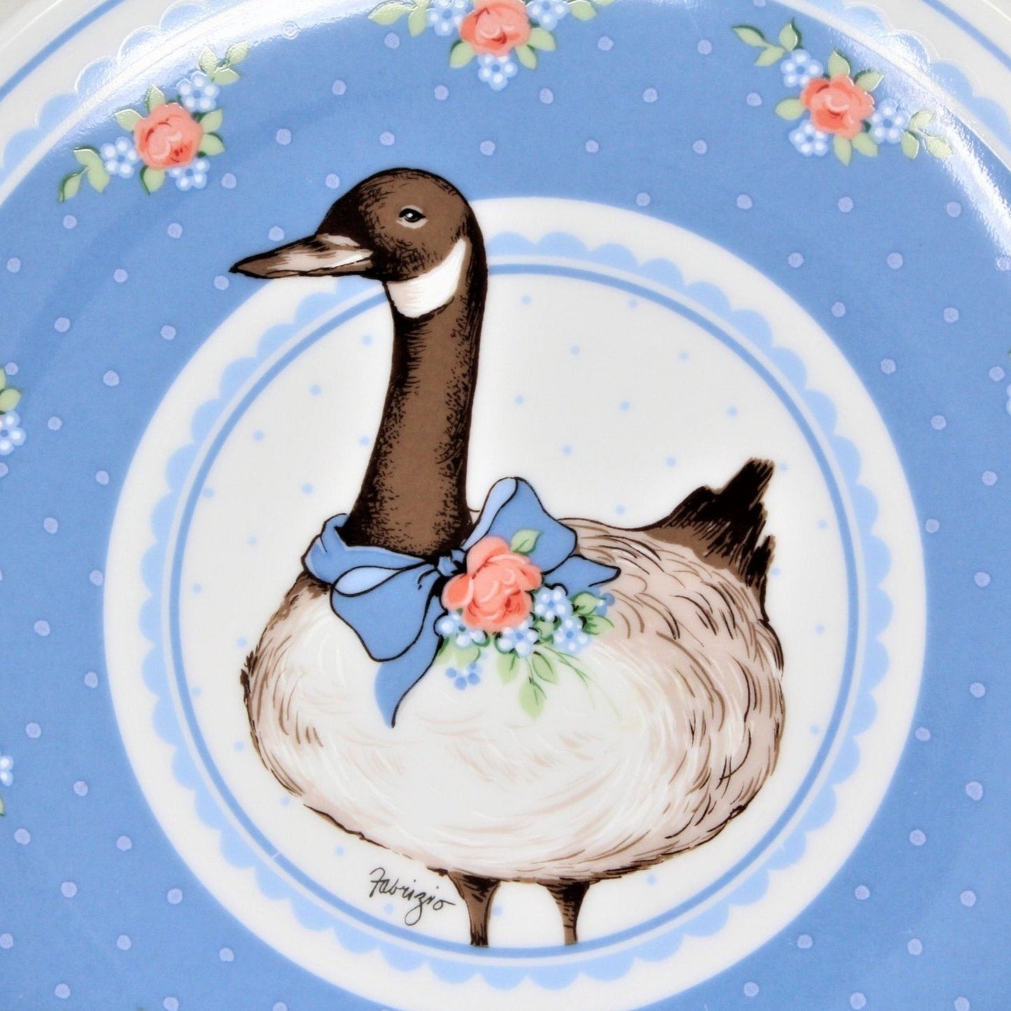 Decorative Plate, George GOOD, Canada Goose by Fabrizio, Porcelain, Vintage 1985