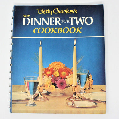 Book, Betty Crocker's New Dinner for Two Cookbook, Hardcover, Vintage 1971
