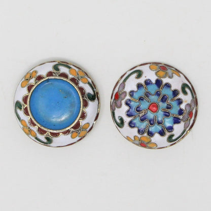 Pill Box, Cloisonné Pill Box, Enamel Oriental Florals, SOLD