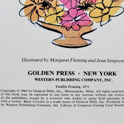 Book, Betty Crocker's New Dinner for Two Cookbook, Hardcover, Vintage 1971