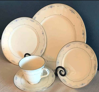 Dinnerware, Lenox, Carolina (Blue Flowers), Service for 8, (40+ Pcs), Vintage, SOLD
