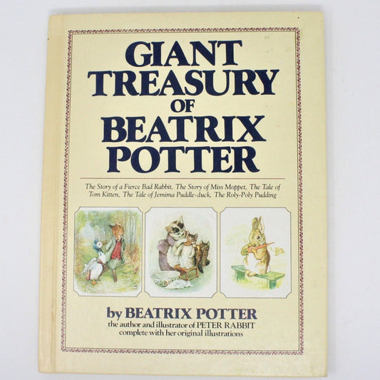 Children's Book, Giant Treasure of Beatrix Potter, Hardcover, Vintage 1984
