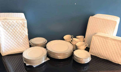 Dinnerware, Lenox, Carolina (Blue Flowers), Service for 8, (40+ Pcs), Vintage, SOLD