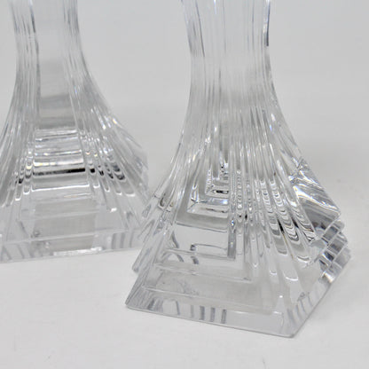 Candle Holders, Mikasa, City Lights, Crystal Tapers, Set of 2, 2007