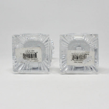 Candle Holders, Mikasa, City Lights, Crystal Tapers, Set of 2, 2007