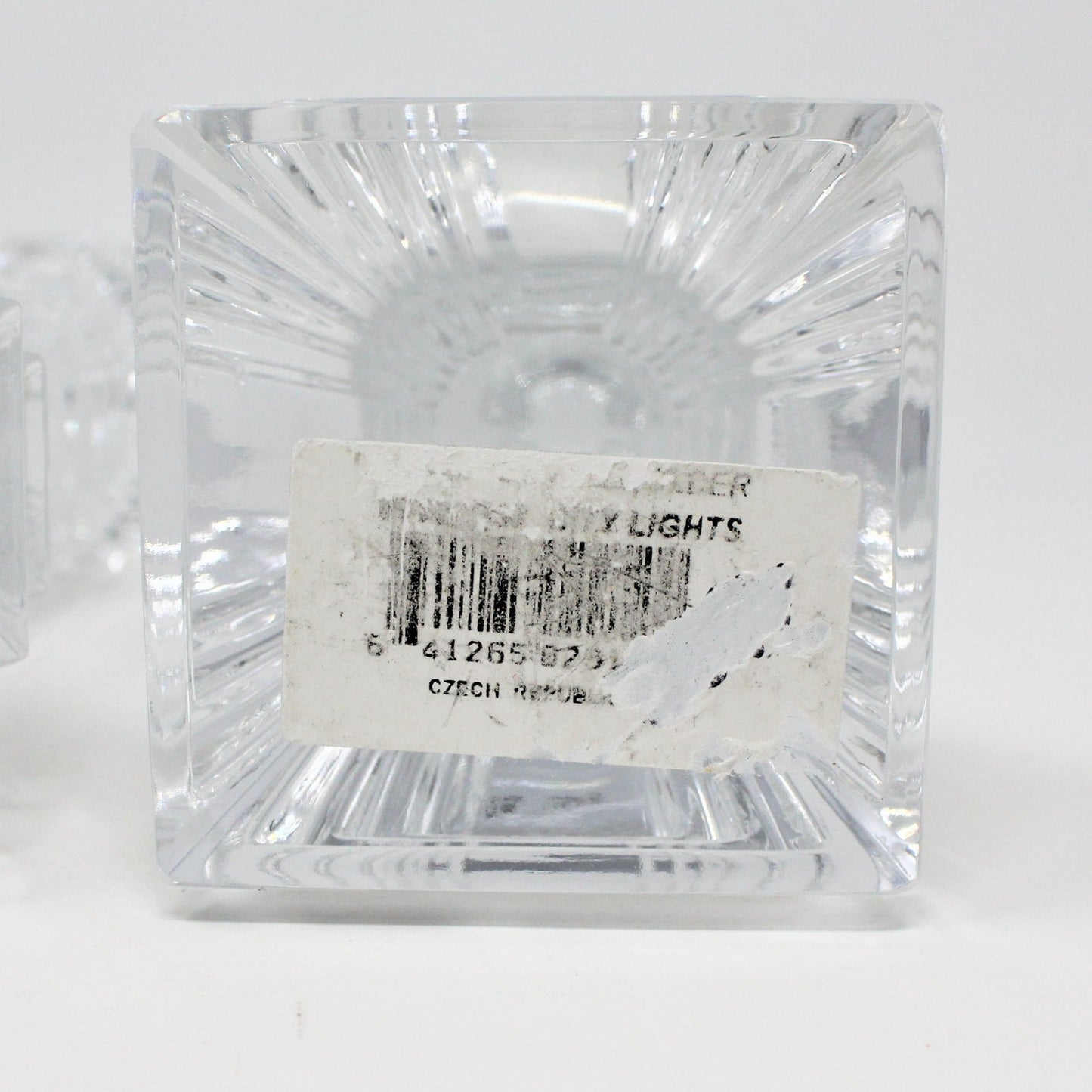 Candle Holders, Mikasa, City Lights, Crystal Tapers, Set of 2, 2007