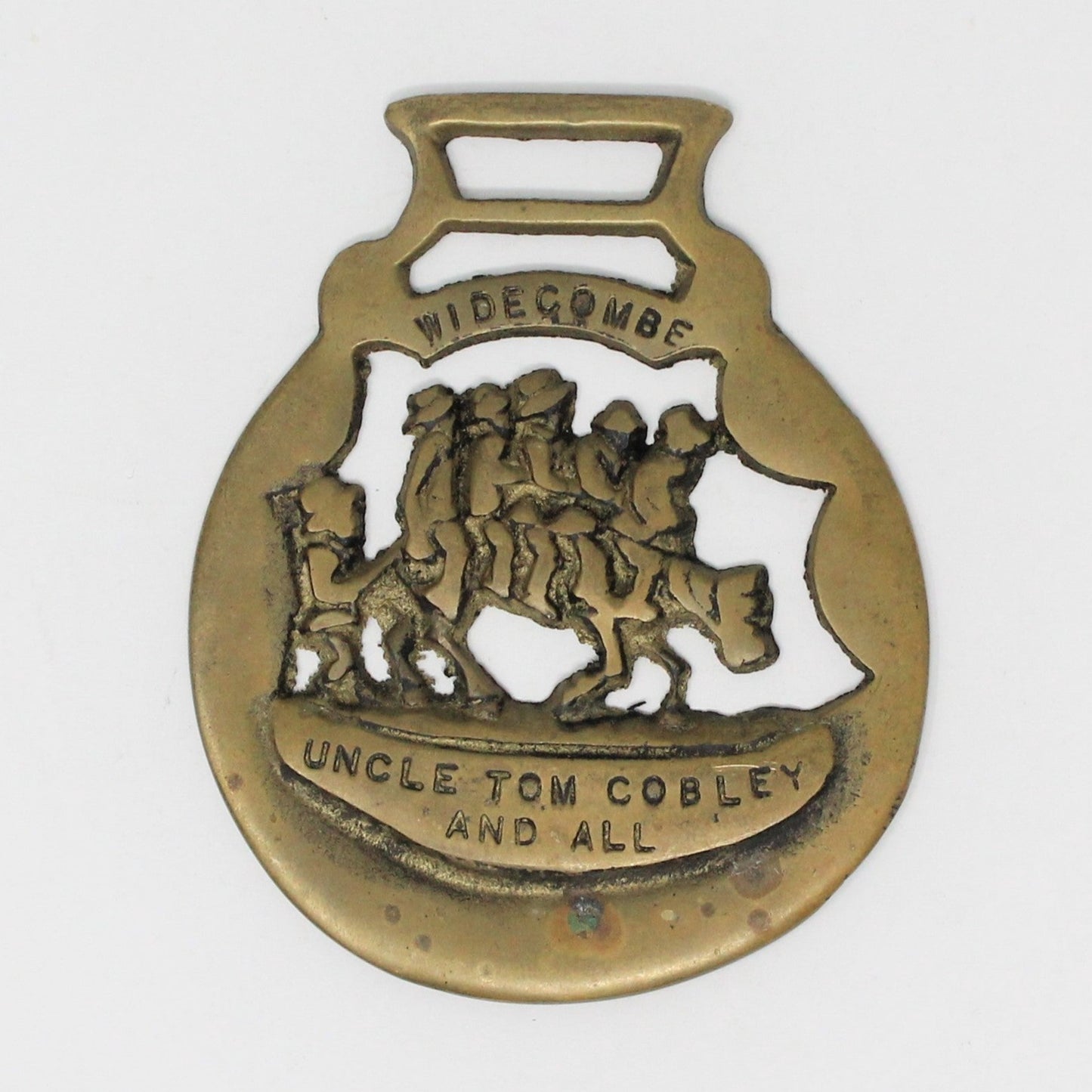 Horse Brass Bridle Harness Medallion, Widecombe Uncle Tom Cobley, Vint –  Antigo Trunk