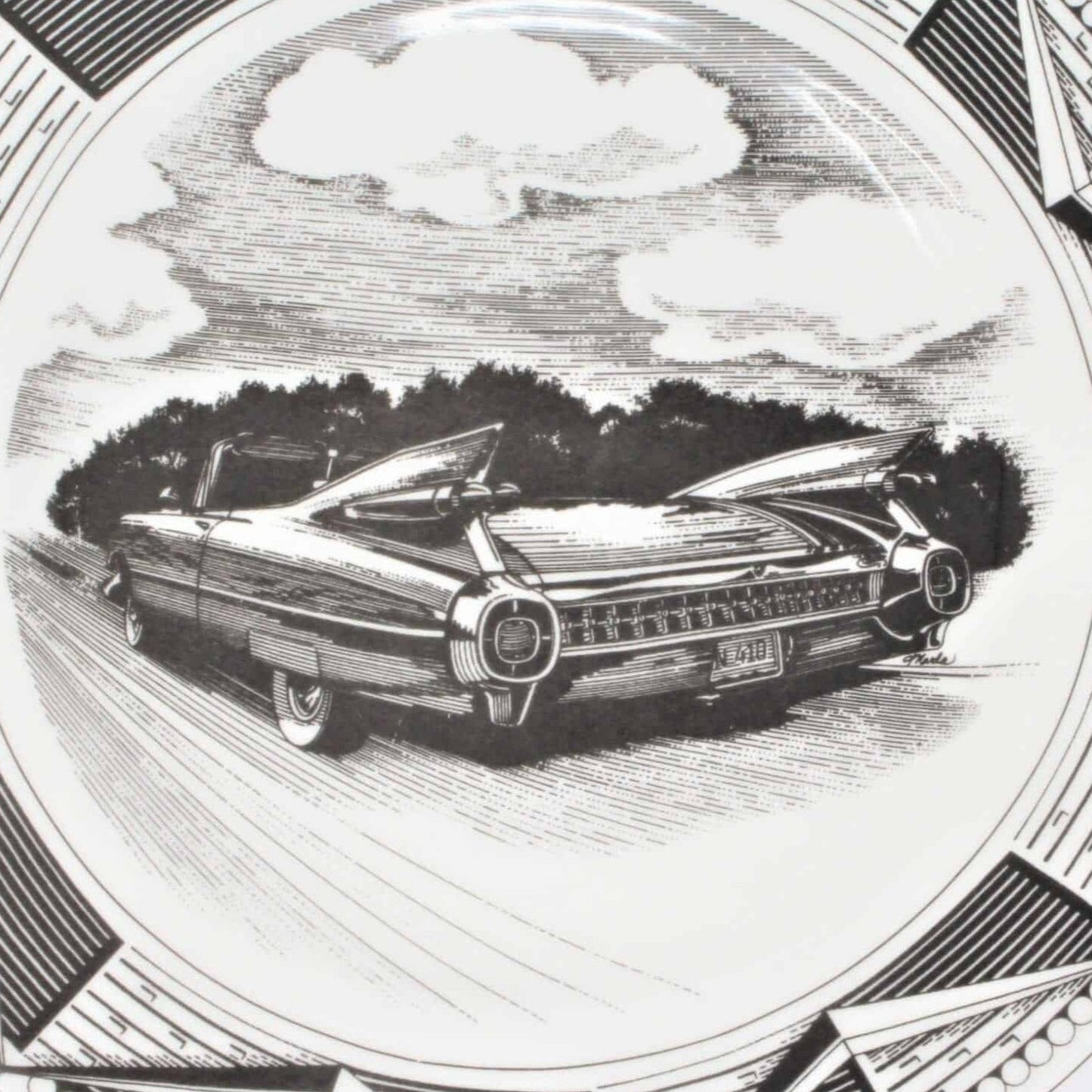 Dinner Plate, Slice of Life, 1959 Cadillac Coupe DeVille, Marla Shega