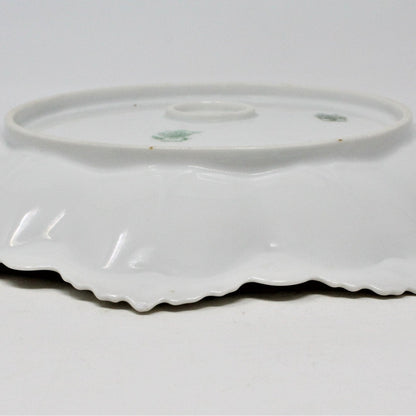 Bowl, M & Z Austria, Pink Roses, Antique