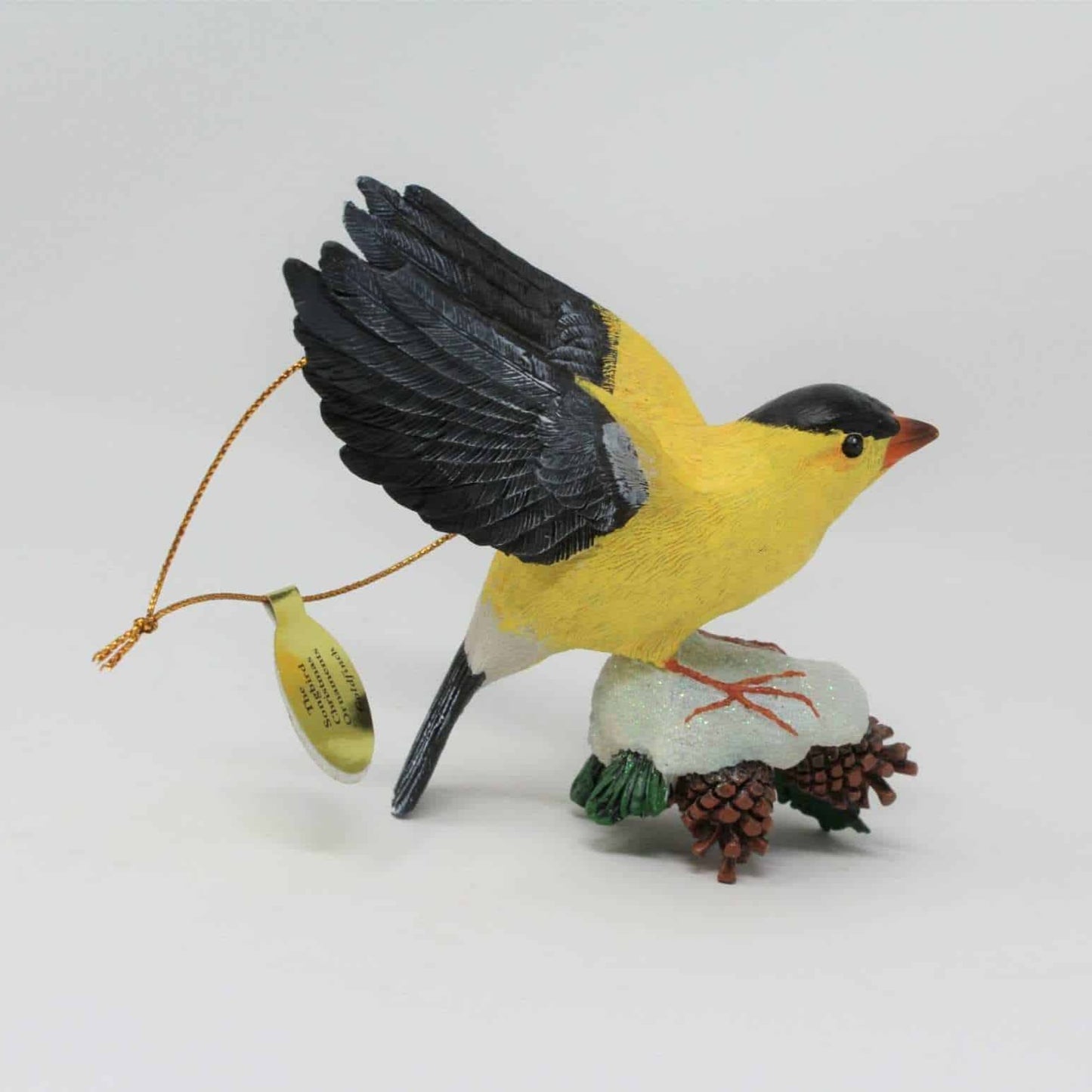 Ornament, Danbury Mint Songbird Collection, Goldfinch, 2004