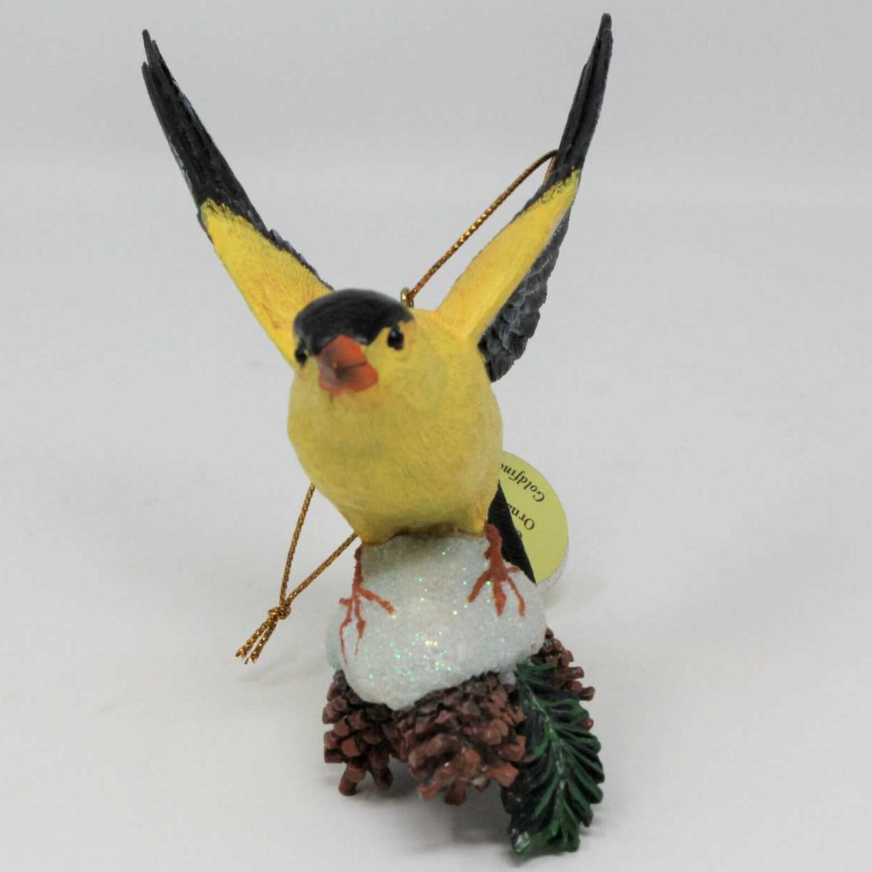Ornaments, Danbury Mint Songbird Collection, Goldfinch, 2004