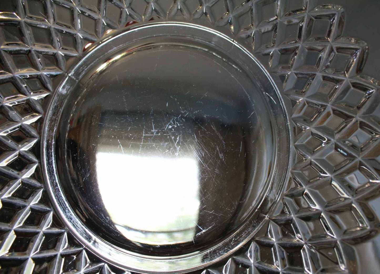 Bowl, McKee Glass, Colonial Band / Plymouth Thumbprint Clear, Vintage