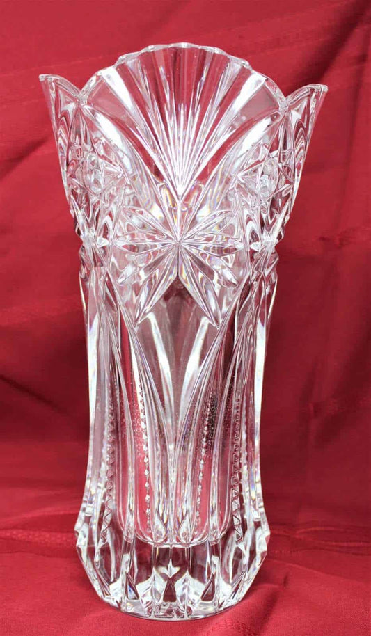 Vase, Cristal D'Arques-Durand, Vincennes, Cut Crystal, Tall 11.5", France