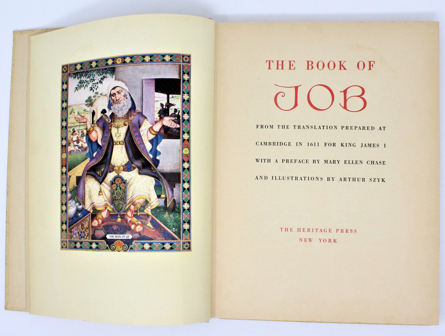 Book, The Book of Job, Hardcover, Vintage 1946