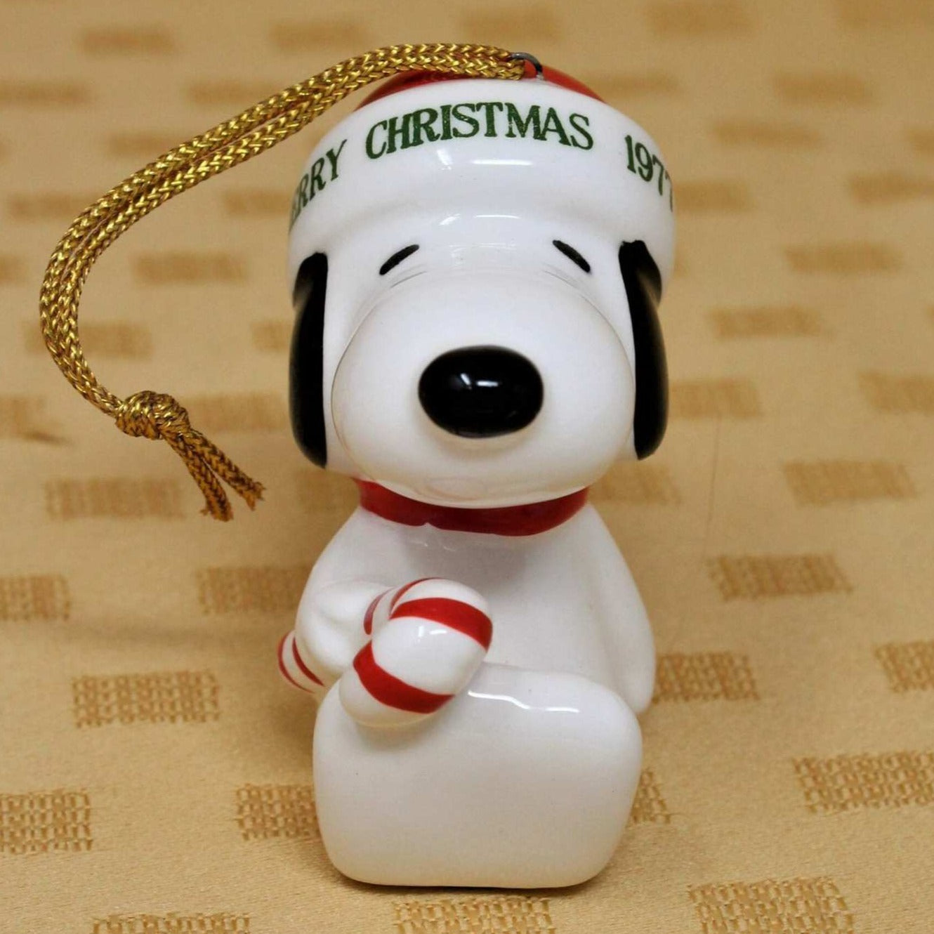 Ornament, Snoopy with Candy Cane, 1977, Vintage