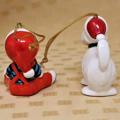 Ornaments, Dennis The Menace & Ruff, In Box, Vintage, NOS, 1977