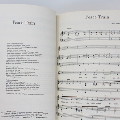 Songbook, Cat Stevens Anthology, Lyrics / Photographs, Vintage 1972, SOLD