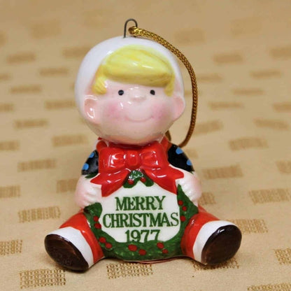 Ornaments, Dennis The Menace & Ruff, In Box, Vintage, NOS, 1977