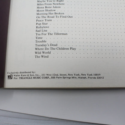 Songbook, Cat Stevens Anthology, Lyrics / Photographs, Vintage 1972, SOLD
