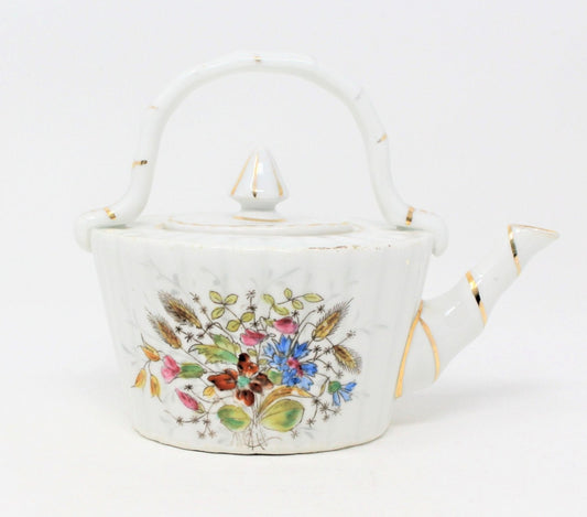 Teapot, Hand Painted Floral Japan Imports, Vintage