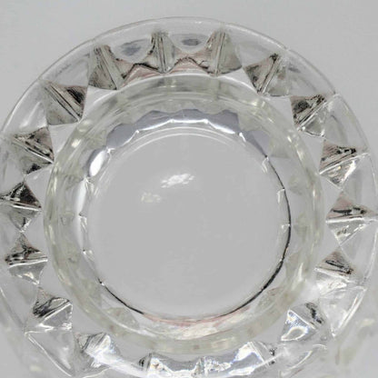 Creamer, Jeannette Glass Windsor Diamond (Holiday), Footed, Vintage