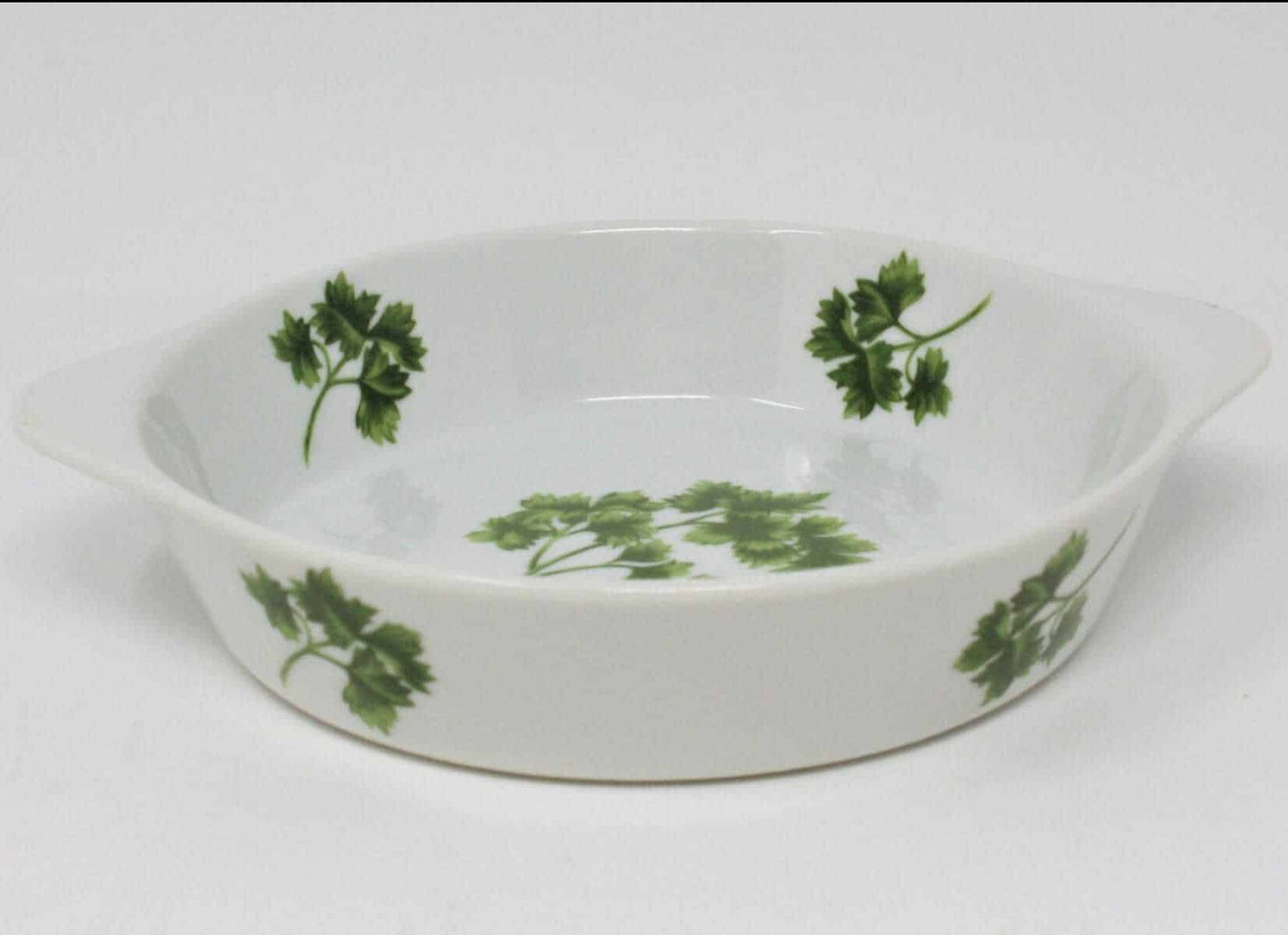 Egg Dish, Sadek, Parsley 8189 Ovenware, 6", Vintage