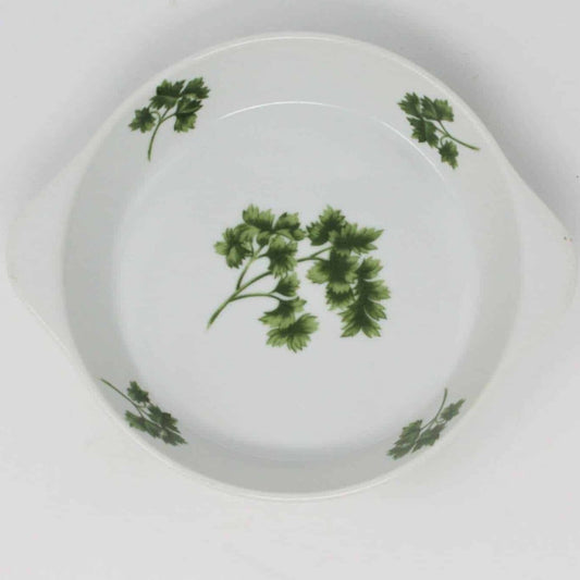 Egg Dish, Sadek, Parsley 8189 Ovenware, 6", Vintage