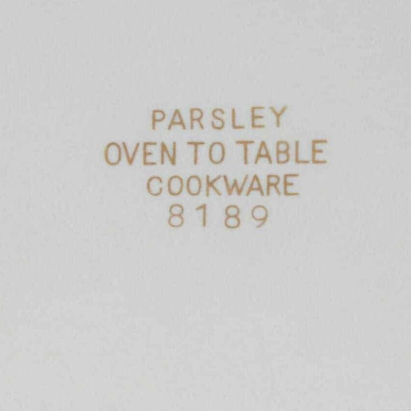 Egg Dish, Sadek, Parsley 8189 Ovenware, 6", Vintage