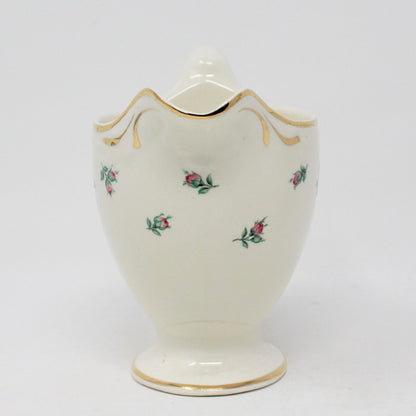 Creamer, Homer Laughlin, Eggshell Georgian, Rambler Rose, Vintage