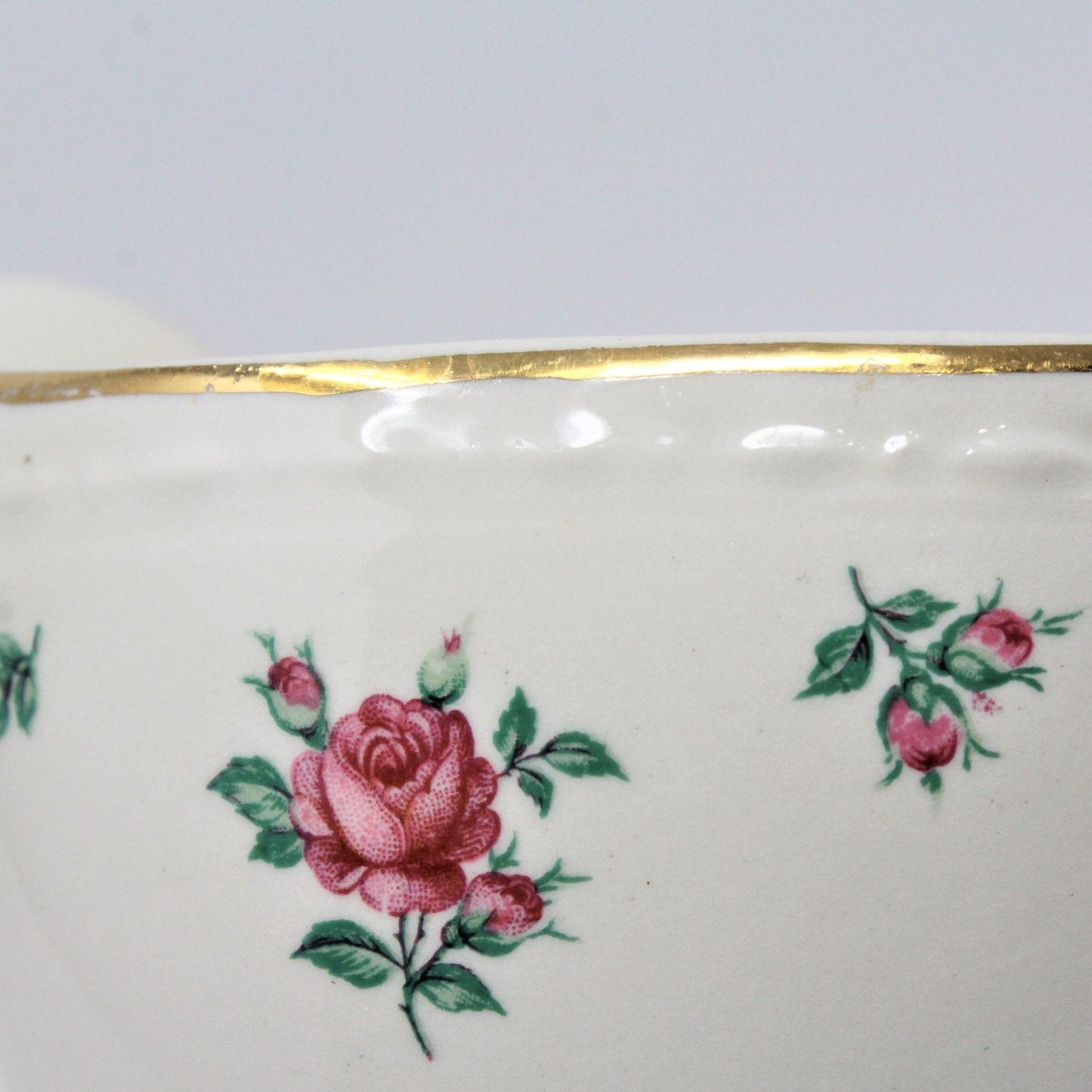 Creamer, Homer Laughlin, Eggshell Georgian, Rambler Rose, Vintage