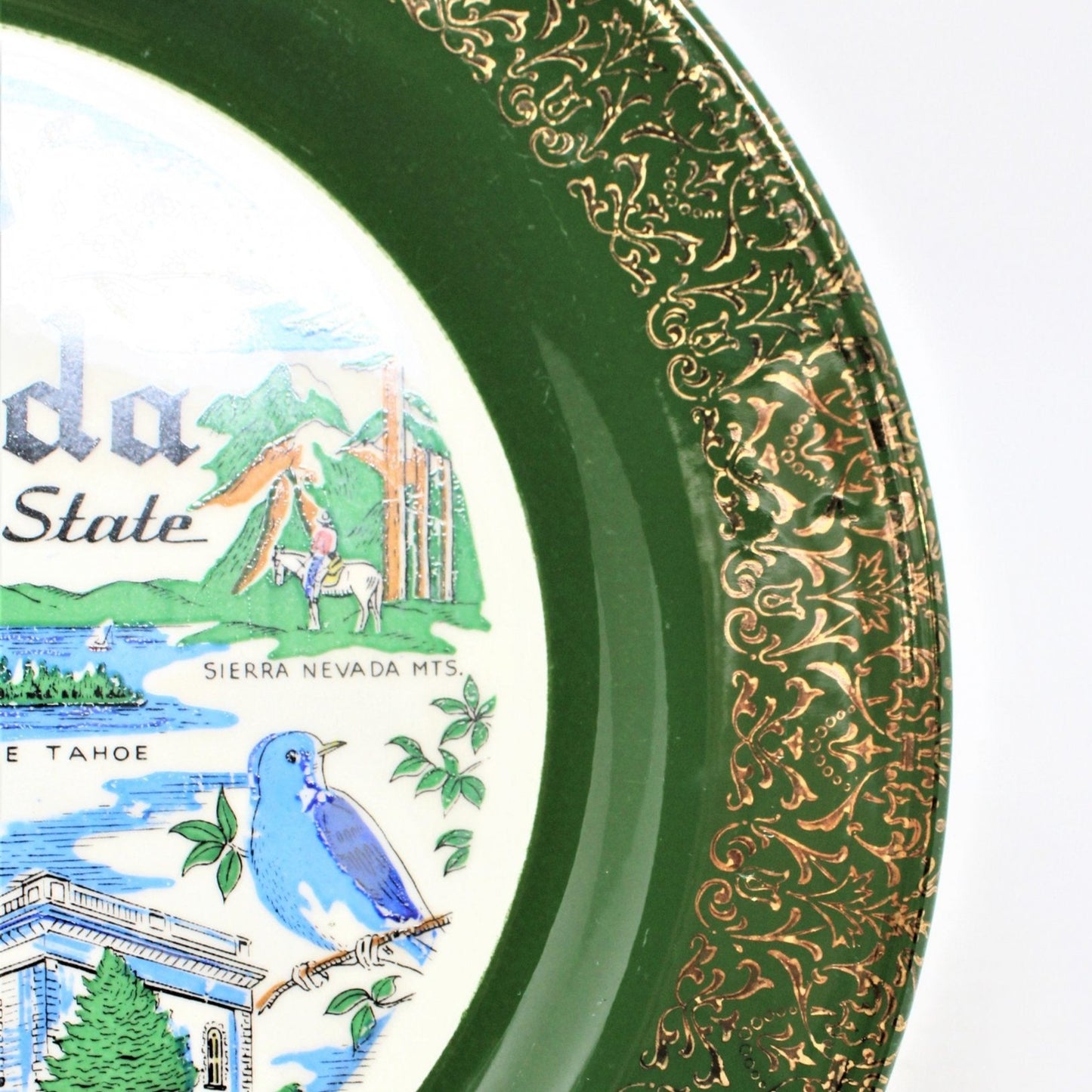 Decorative Plate, Souvenir State Collectors Plate, Nevada, Homer Laughlin 1953