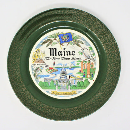 Vintage Maine Souvenir Plate
